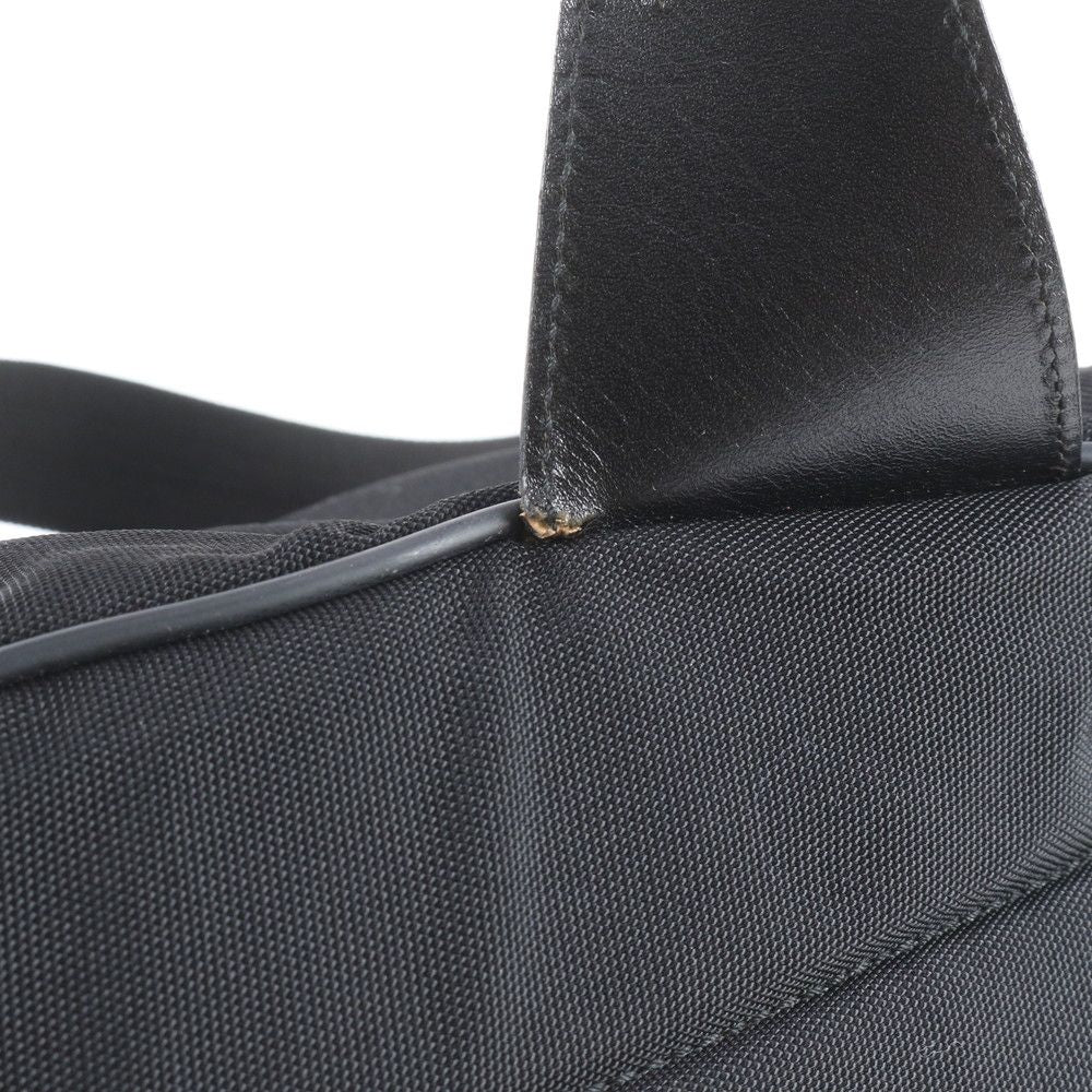 Gucci 019 Leather Nylon Backpack Shoulder Bag Black — view 8