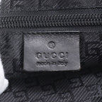 Gucci 019 Leather Nylon Backpack Shoulder Bag Black — view 9