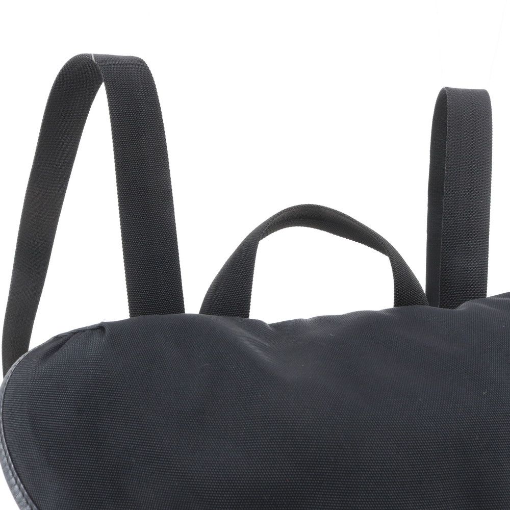 Gucci 019 Leather Nylon Backpack Shoulder Bag Black — view 2