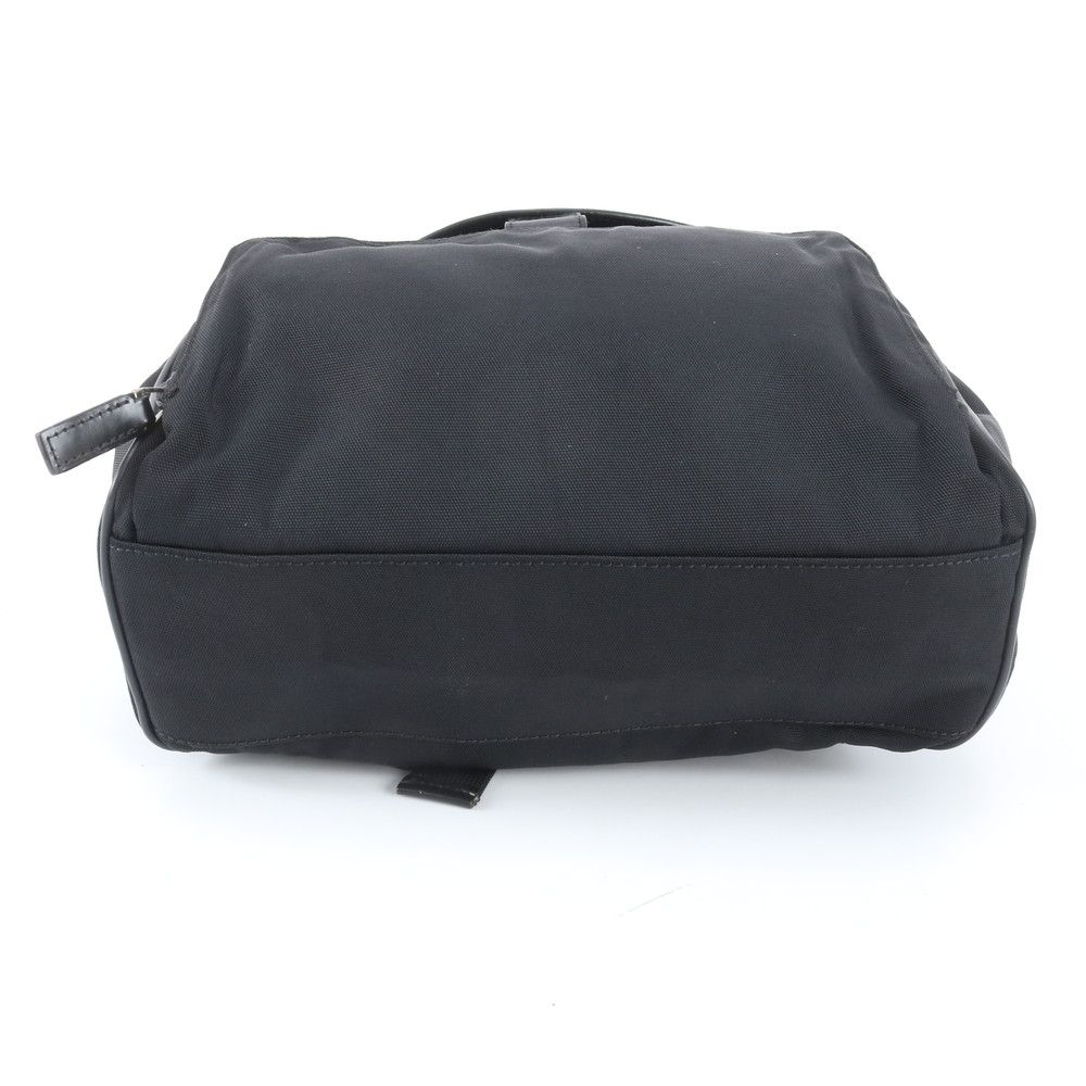 Gucci 019 Leather Nylon Backpack Shoulder Bag Black — view 5