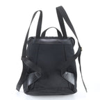 Gucci 019 Leather Nylon Backpack Shoulder Bag Black — view 3