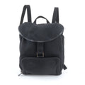 Gucci 019 Leather Nylon Backpack Shoulder Bag Black
