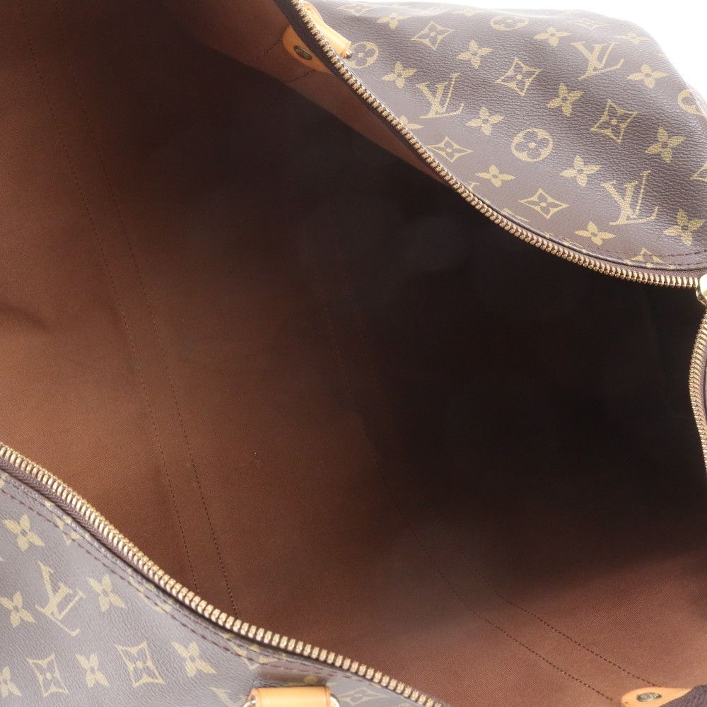 Louis Vuitton Monogram Keepall 55 Leather Boston Bag Tote Carry — view 7