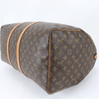 Louis Vuitton Monogram Keepall 55 Leather Boston Bag Tote Carry — view 6