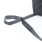 Gucci GG Canvas Leather Shoulder Bag Crossbody Messenger Black — view 2