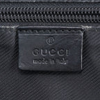 Gucci GG Canvas Leather Shoulder Bag Crossbody Messenger Black — view 9