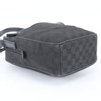 Gucci GG Canvas Leather Shoulder Bag Crossbody Messenger Black — view 5