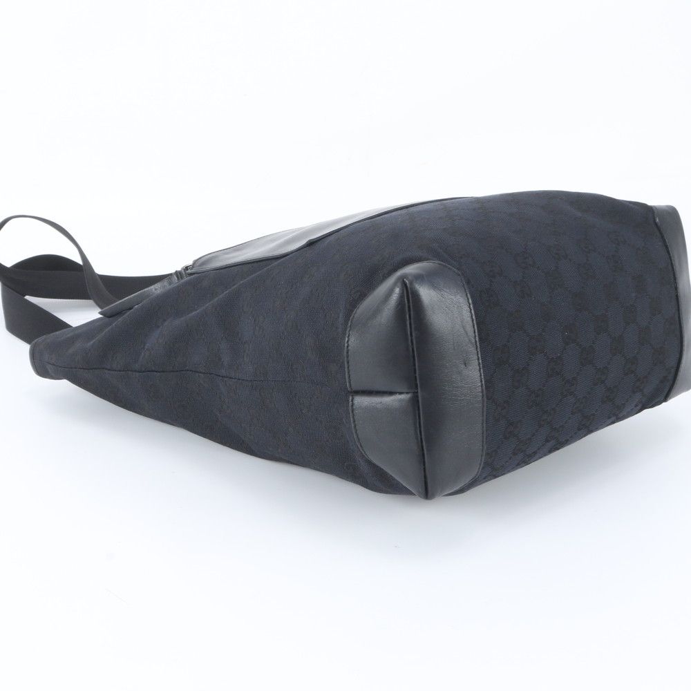 Gucci GG Canvas 019 Leather Tote Shoulder Black — view 5