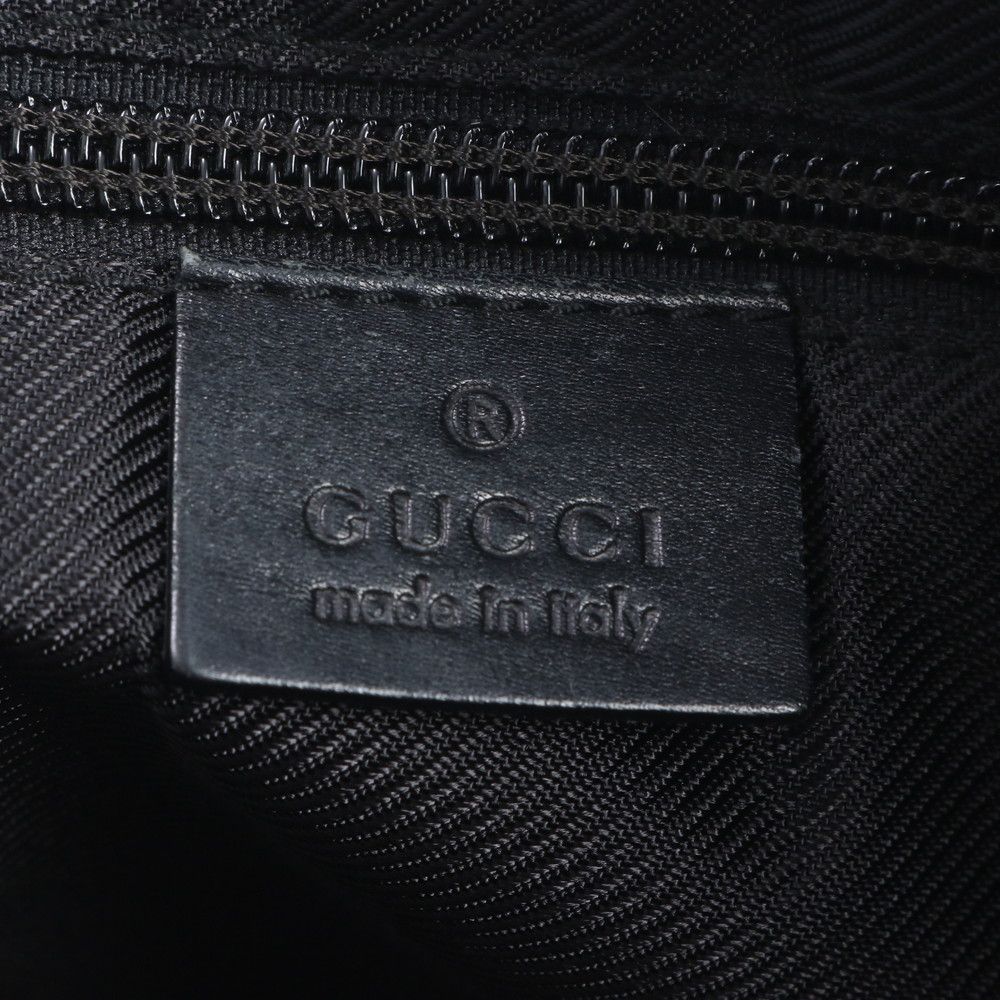 Gucci GG Canvas 019 Leather Tote Shoulder Black — view 8