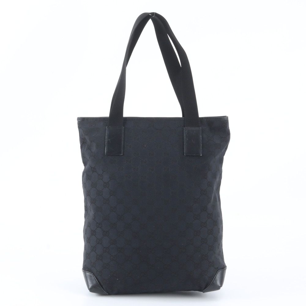 Gucci GG Canvas 019 Leather Tote Shoulder Black — view 3