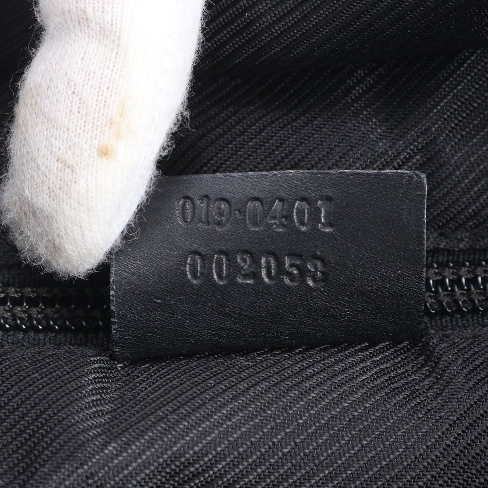 Gucci GG Canvas 019 Leather Tote Shoulder Black — view 9