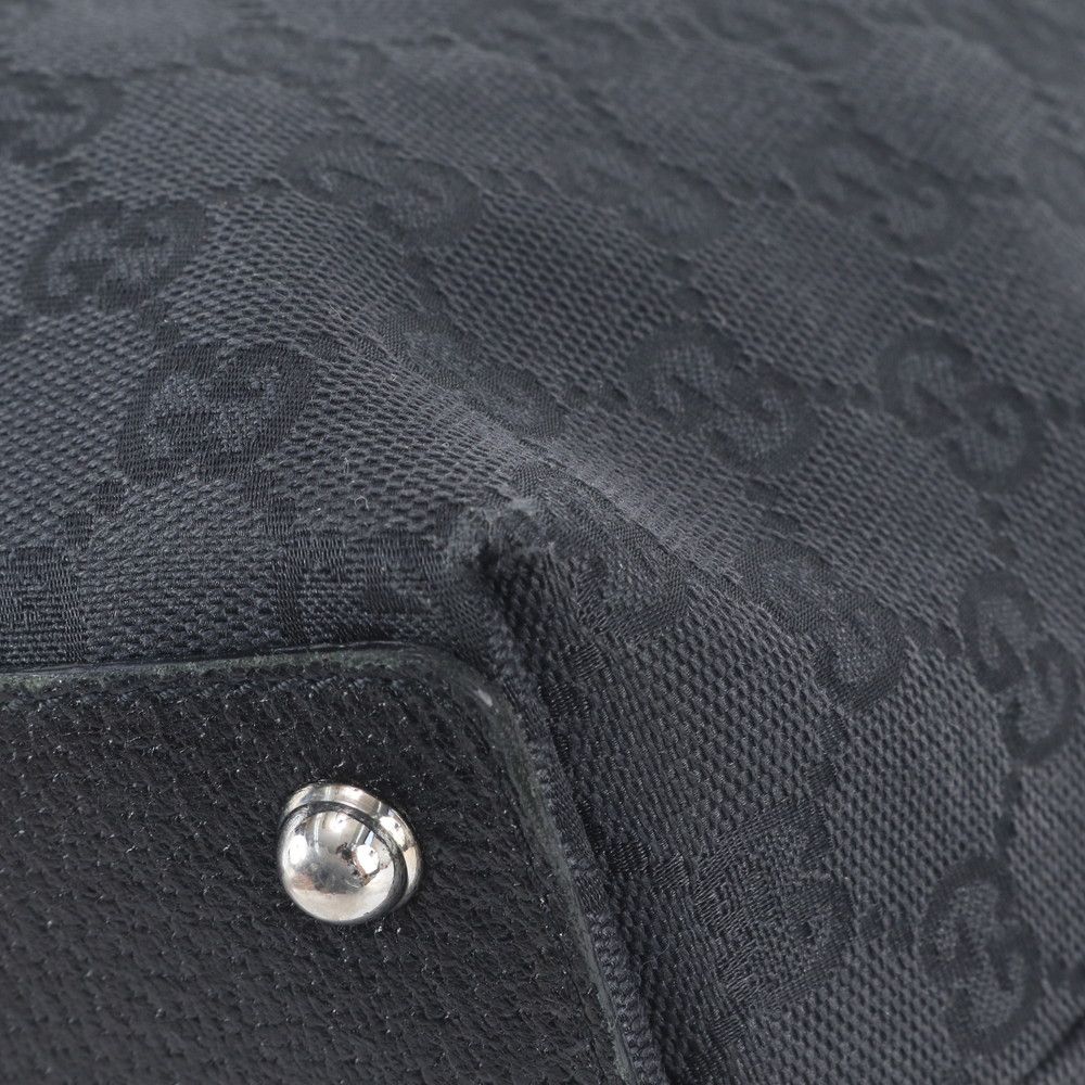 Gucci GG Canvas Eclipse Leather Tote Shoulder Black — view 9