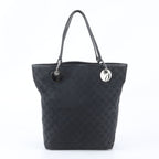 Gucci GG Canvas Eclipse Leather Tote Shoulder Black
