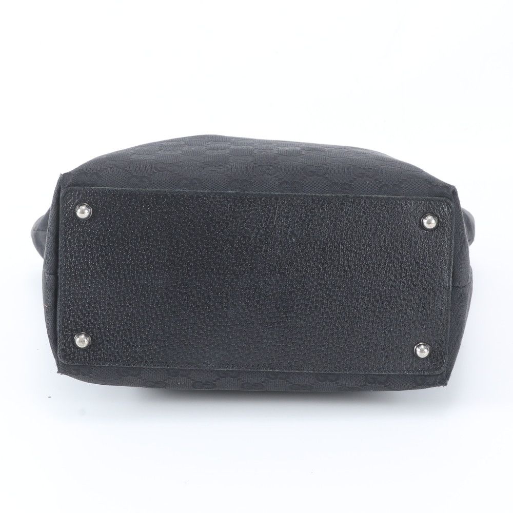 Gucci GG Canvas Eclipse Leather Tote Shoulder Black — view 6