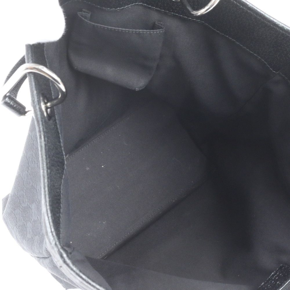 Gucci GG Canvas Eclipse Leather Tote Shoulder Black — view 7