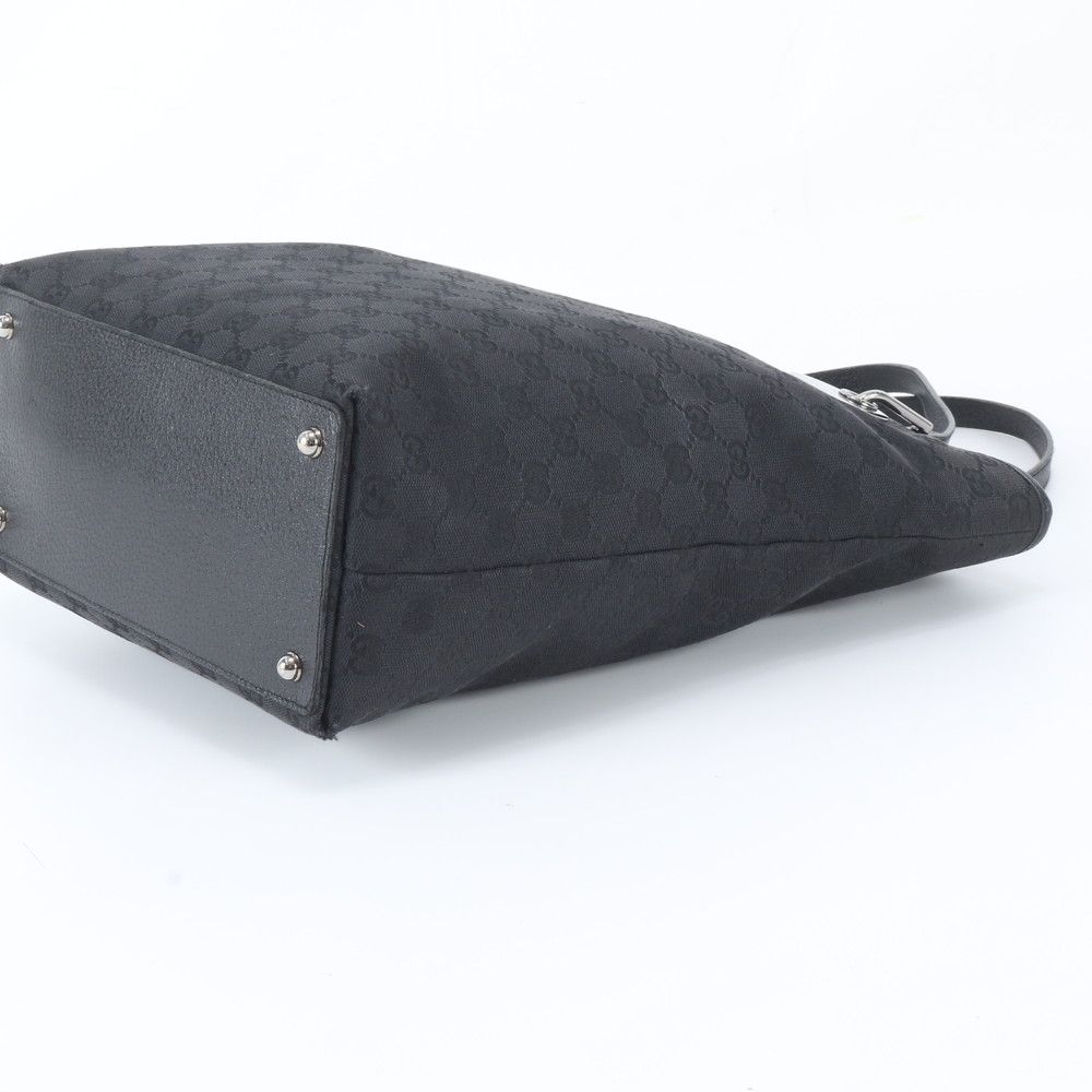 Gucci GG Canvas Eclipse Leather Tote Shoulder Black — view 4