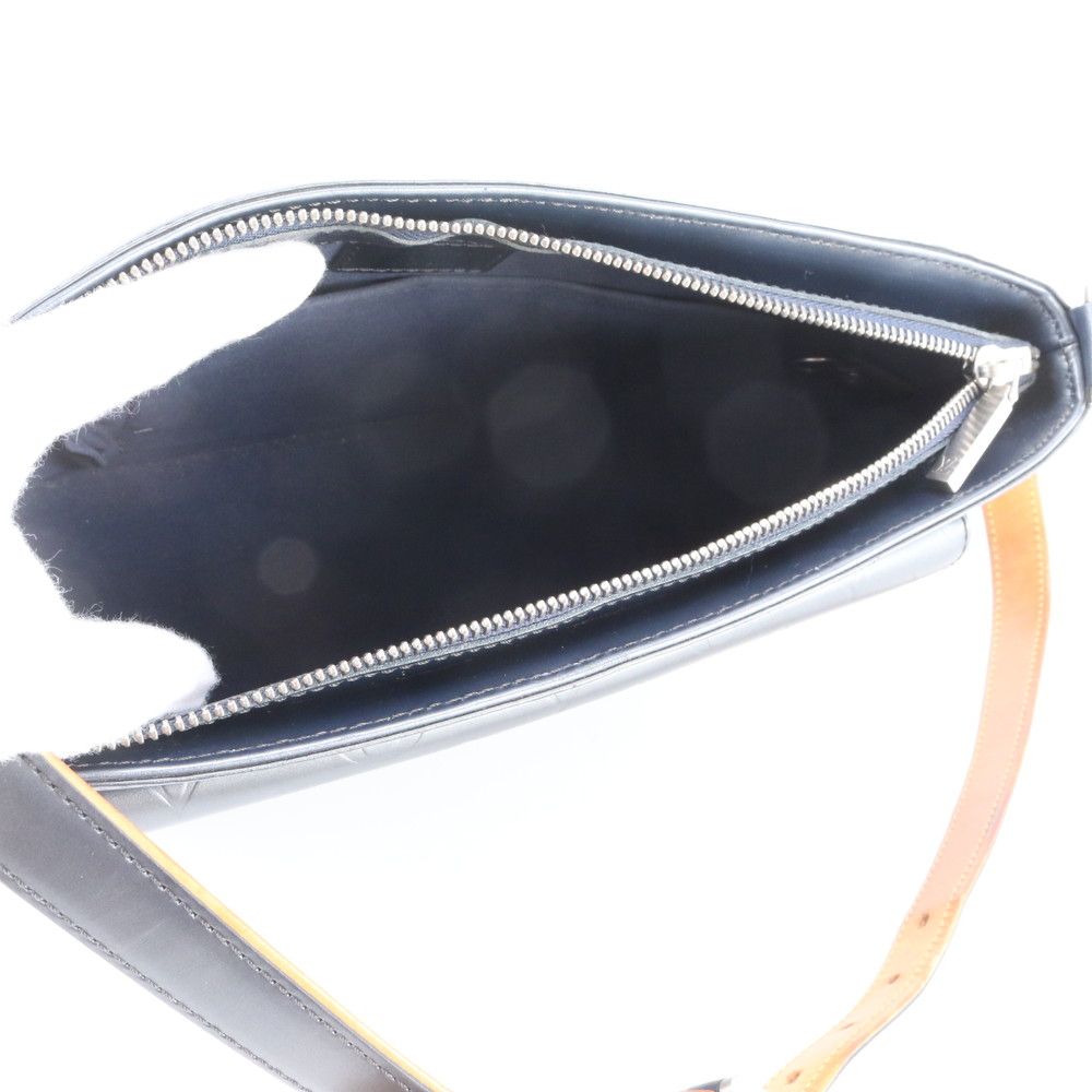 Louis Vuitton Monogram Matte Alston Blue Leather Shoulder Bag — view 7