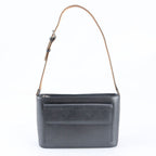 Louis Vuitton Monogram Matte Alston Blue Leather Shoulder Bag