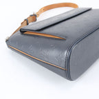 Louis Vuitton Monogram Matte Alston Blue Leather Shoulder Bag — view 6