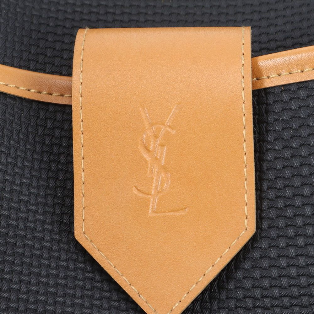 Saint Laurent YSL Boston Bag Tote Carry Leather Black — view 9