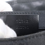 Gucci GG Canvas Leather 2-Way Belt Bag Crossbody Waist Pouch Shoulder Black — view 9