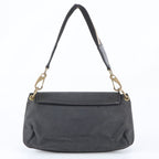 Gucci Leather Canvas Shoulder Bag Hand Black — view 3