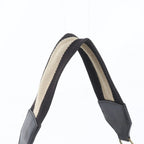 Gucci Leather Canvas Shoulder Bag Hand Black — view 2