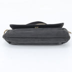 Gucci Leather Canvas Shoulder Bag Hand Black — view 6