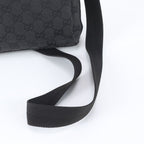 Gucci GG Canvas Leather Shoulder Bag Messenger Business Black — view 2