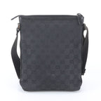 Gucci GG Canvas Leather Shoulder Bag Messenger Business Black — view 3