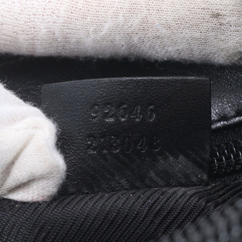 Gucci GG Canvas Leather Shoulder Bag Messenger Business Black — view 9