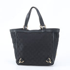 Gucci GG Canvas Abbey Leather Tote Shoulder Hand Black — view 3