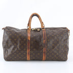 Louis Vuitton Monogram Keepall Bandouliere 55 Leather Boston Bag Shoulder — view 4