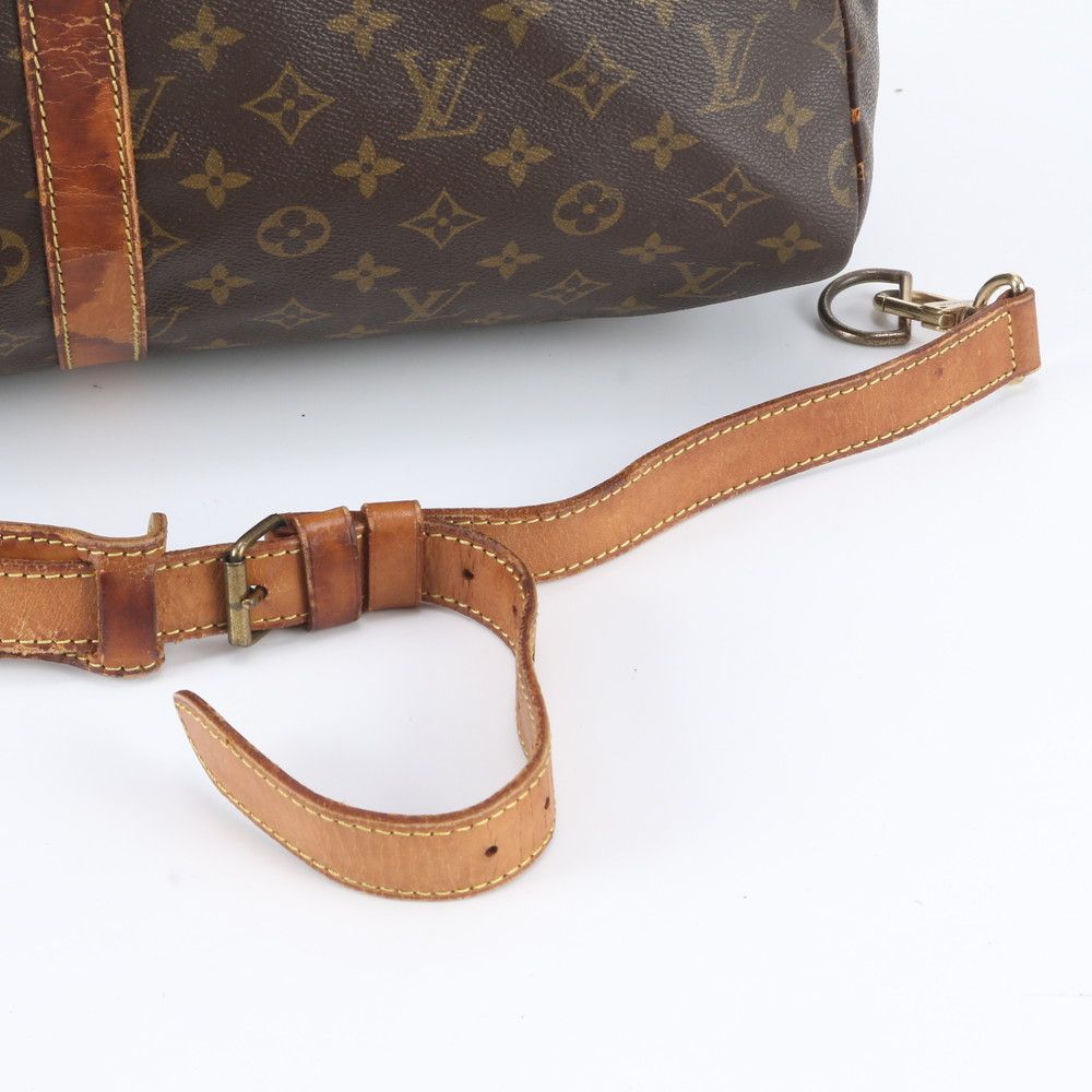 Louis Vuitton Monogram Keepall Bandouliere 55 Leather Boston Bag Shoulder — view 3