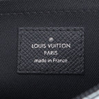 Louis Vuitton Taiga Pochette Apollo Leather Clutch Black — view 7