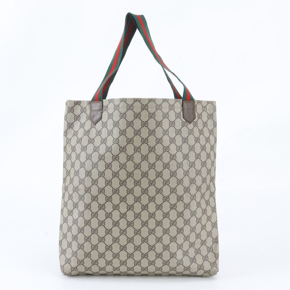 Gucci GG Supreme Sherry Line Leather Tote Shoulder Business Document — view 3
