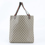Gucci GG Supreme Sherry Line Leather Tote Shoulder Business Document — view 3