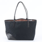 Gucci GG Canvas New Brit Leather Tote Shoulder Black — view 3