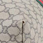 Gucci Vintage GG Plus Sherry Line Leather Boston Bag Tote — view 9