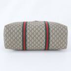 Gucci Vintage GG Plus Sherry Line Leather Boston Bag Tote — view 6