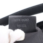 Gucci 000 Leather Canvas Shoulder Bag Hand Black — view 9