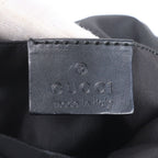 Gucci 000 Leather Canvas Shoulder Bag Hand Black — view 8