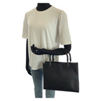 Gucci Bamboo Black Gunmetal Smooth Leather 002 Tote — view 7