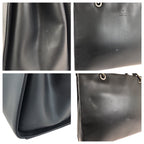 Gucci Bamboo Black Gunmetal Smooth Leather 002 Tote — view 5