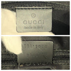 Gucci Bamboo Black Gunmetal Smooth Leather 002 Tote — view 4
