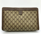 Gucci 014 56 Clutch GG Supreme Canvas Vintage Brown — view 5