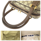 Gucci Vintage Beige Brown Gold GG Supreme Canvas 000 58 Handbag — view 6