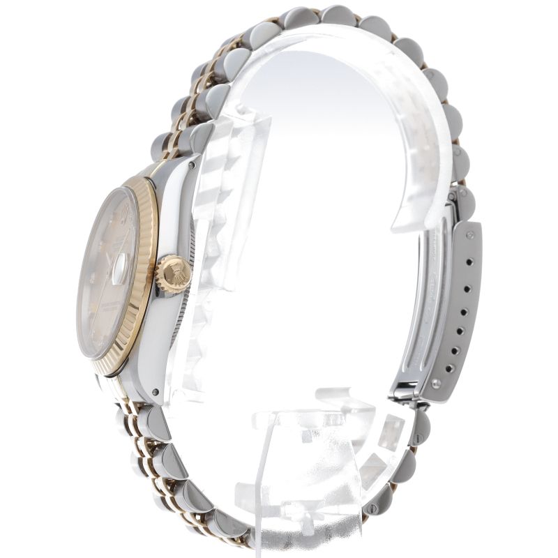 Rolex Datejust Boys Watch Diamond Box 18k Yellow Gold SS Chien Punka — view 3