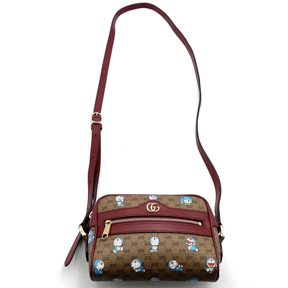 Gucci Doraemon Collaboration Shoulder Bag Micro GG Brown — view 5