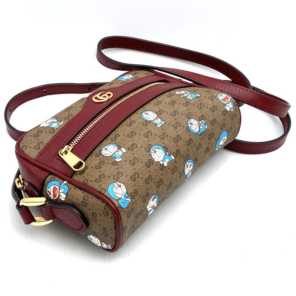 Gucci Doraemon Collaboration Shoulder Bag Micro GG Brown — view 3